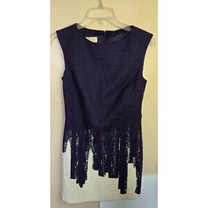 Hobbs London Skyline Abstract Print Sheath Dress Size 4